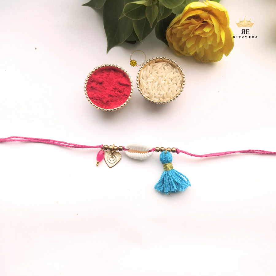 Shell & Tassel Rakhi