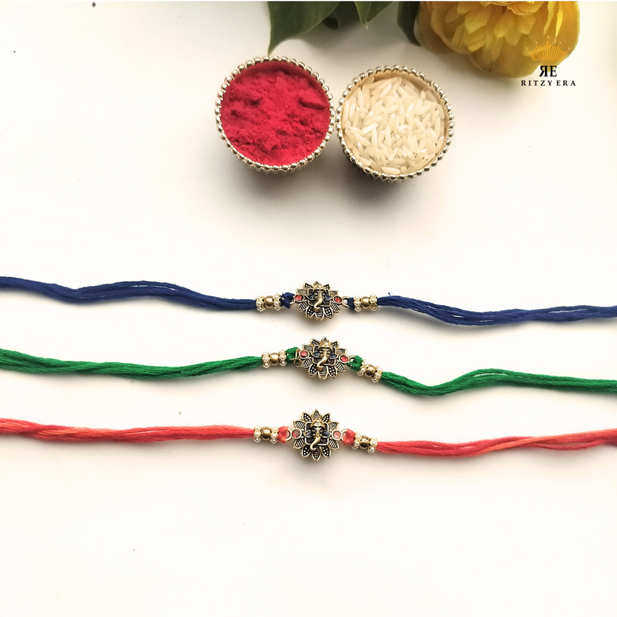 Divine Ganesha Raakhi set