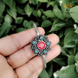 Boho Brass Bracelet – Desert Flame