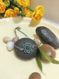 Brass Casting Silver-Plated Stone Anklet